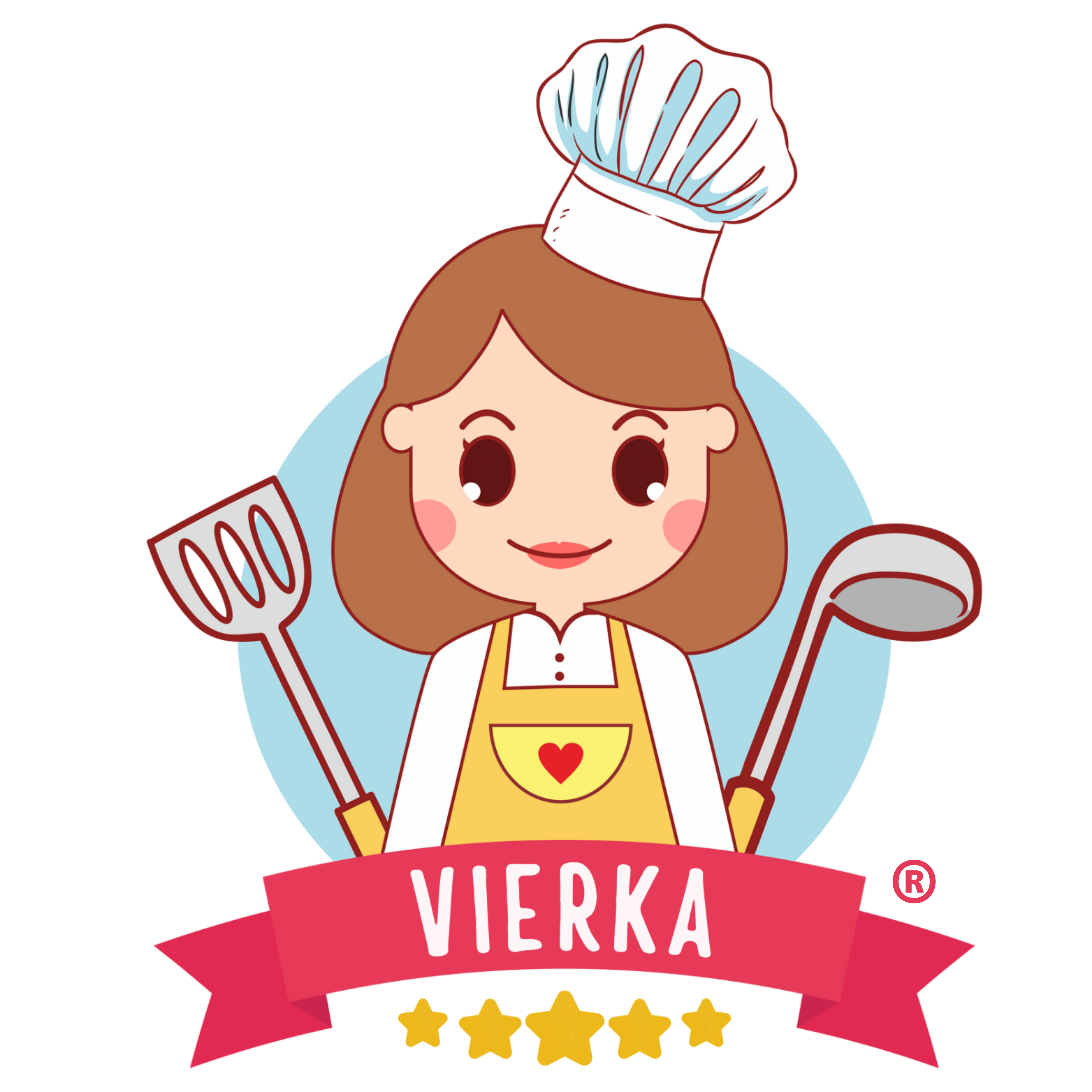Logo VIERKA - biele velke